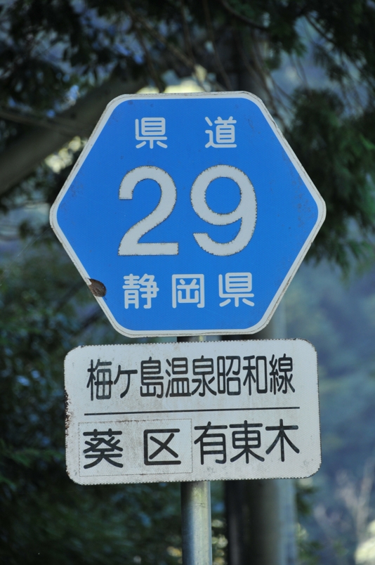 静岡県道29号　梅ケ島温泉昭和線
