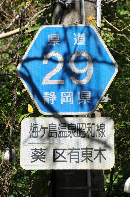 静岡県道29号　梅ケ島温泉昭和線　E地点（2020年9月撮影）