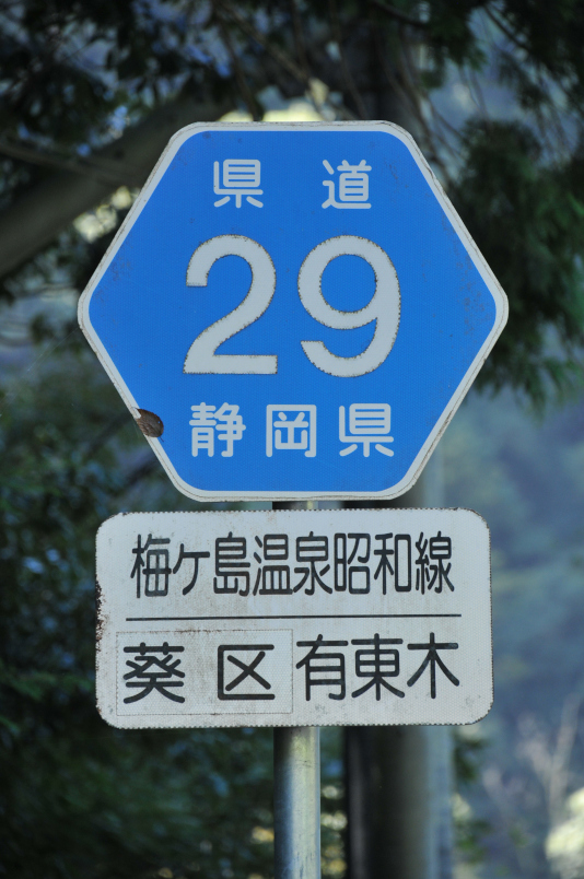 静岡県道29号　梅ケ島温泉昭和線　F 地点