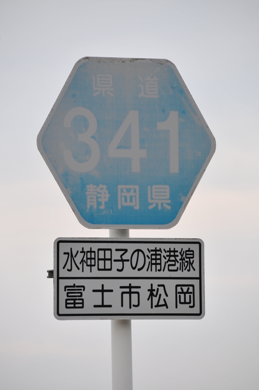 静岡県道341号　水神田子浦港線　A地点（2019年2月撮影）